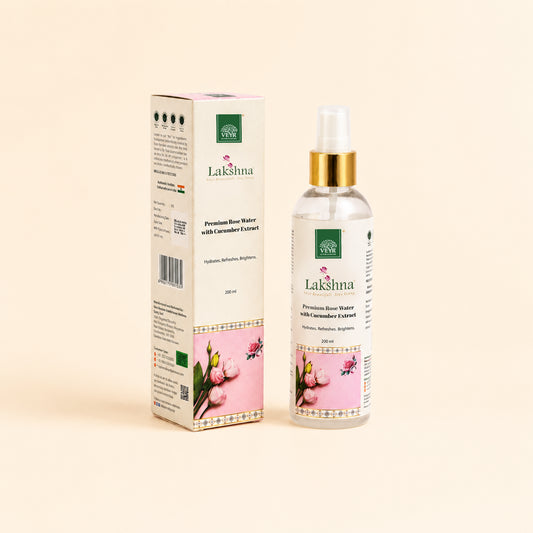 Premium Rose Water with Cucumber Extract - Facial Toner